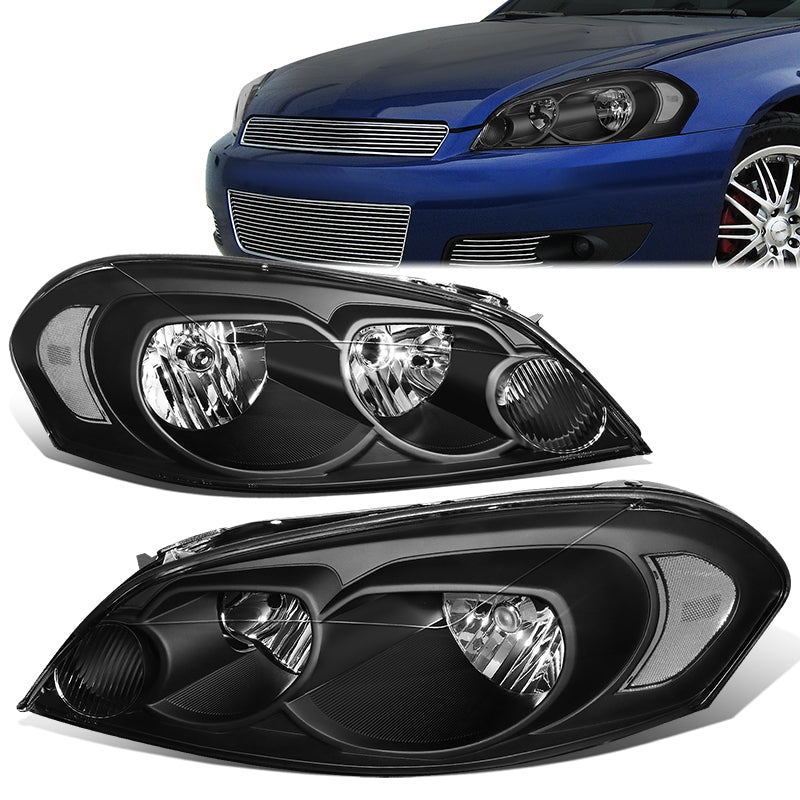 Factory Style Headlights <br>06-07 Chevy Monte Carlo, 06-13 Impala