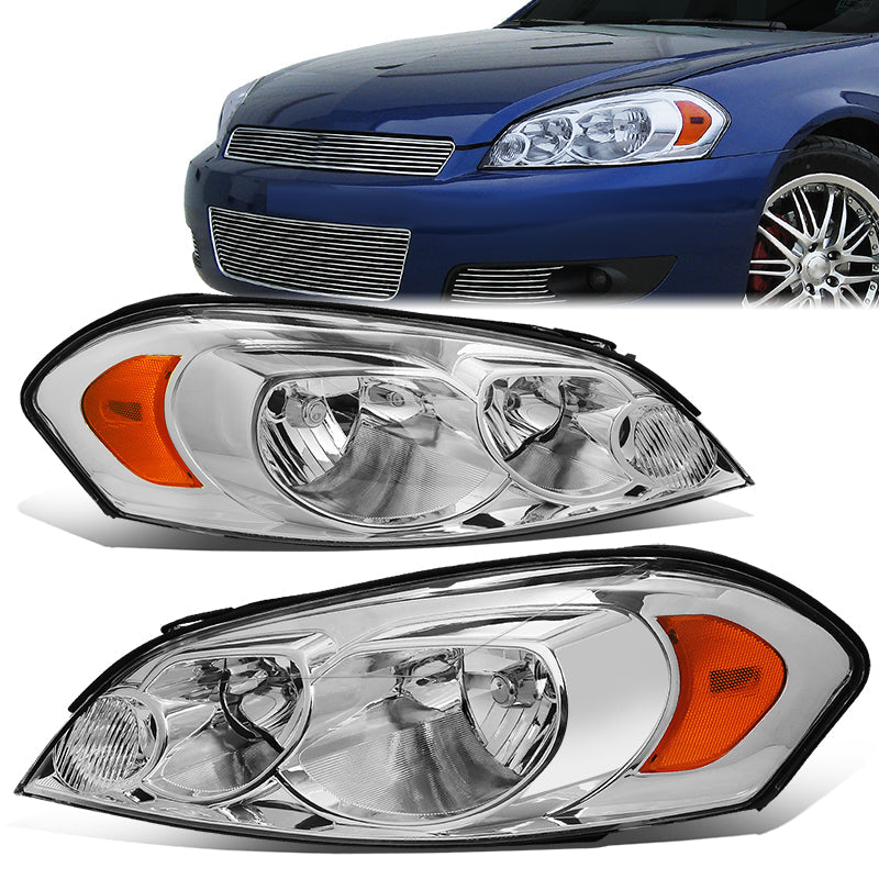 Factory Style Headlights <br>06-07 Chevy Monte Carlo, 06-13 Impala