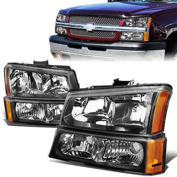 Factory Style Headlights <br>03-06 Chevy Silverado 1500 2500 HD Avalanche 3500