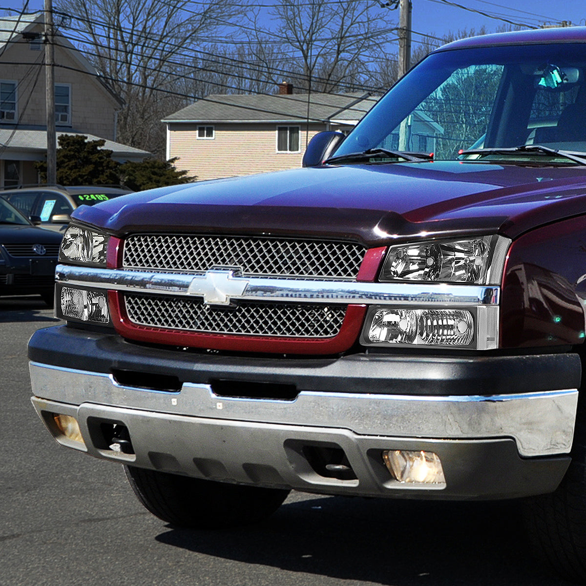 Factory Style Headlights <br>03-06 Chevy Silverado 1500 2500 HD Avalanche 3500