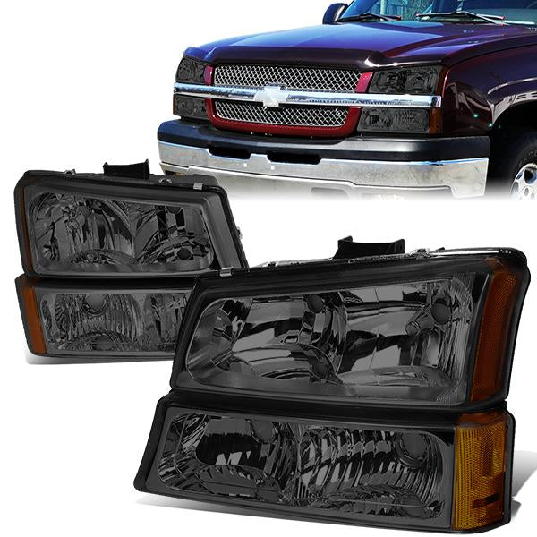 Factory Style Headlights <br>03-06 Chevy Silverado 1500 2500 HD Avalanche 3500