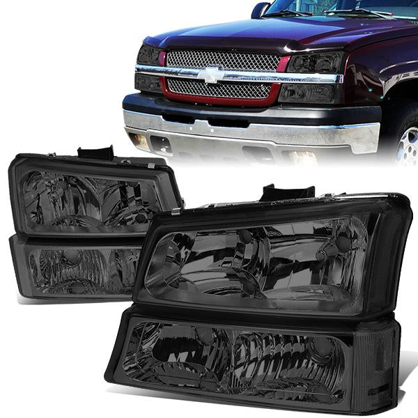 Factory Style Headlights <br>03-06 Chevy Silverado 1500 2500 HD Avalanche 3500