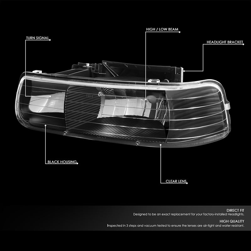 Factory Style Headlights <br>99-06 Chevy Silverado 1500 2500 3500 HD Tahoe