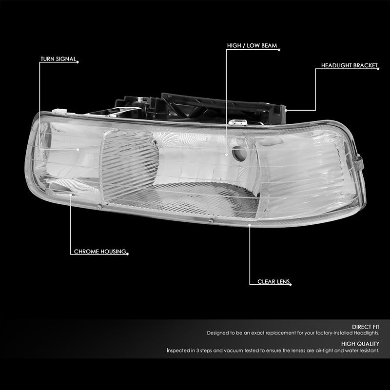 Factory Style Headlights <br>99-06 Chevy Silverado 1500 2500 3500 HD Tahoe