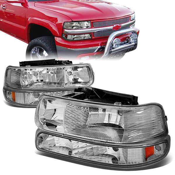 Factory Style Headlights <br>99-06 Chevy Silverado  Suburban 1500 2500 HD 3500 Tahoe