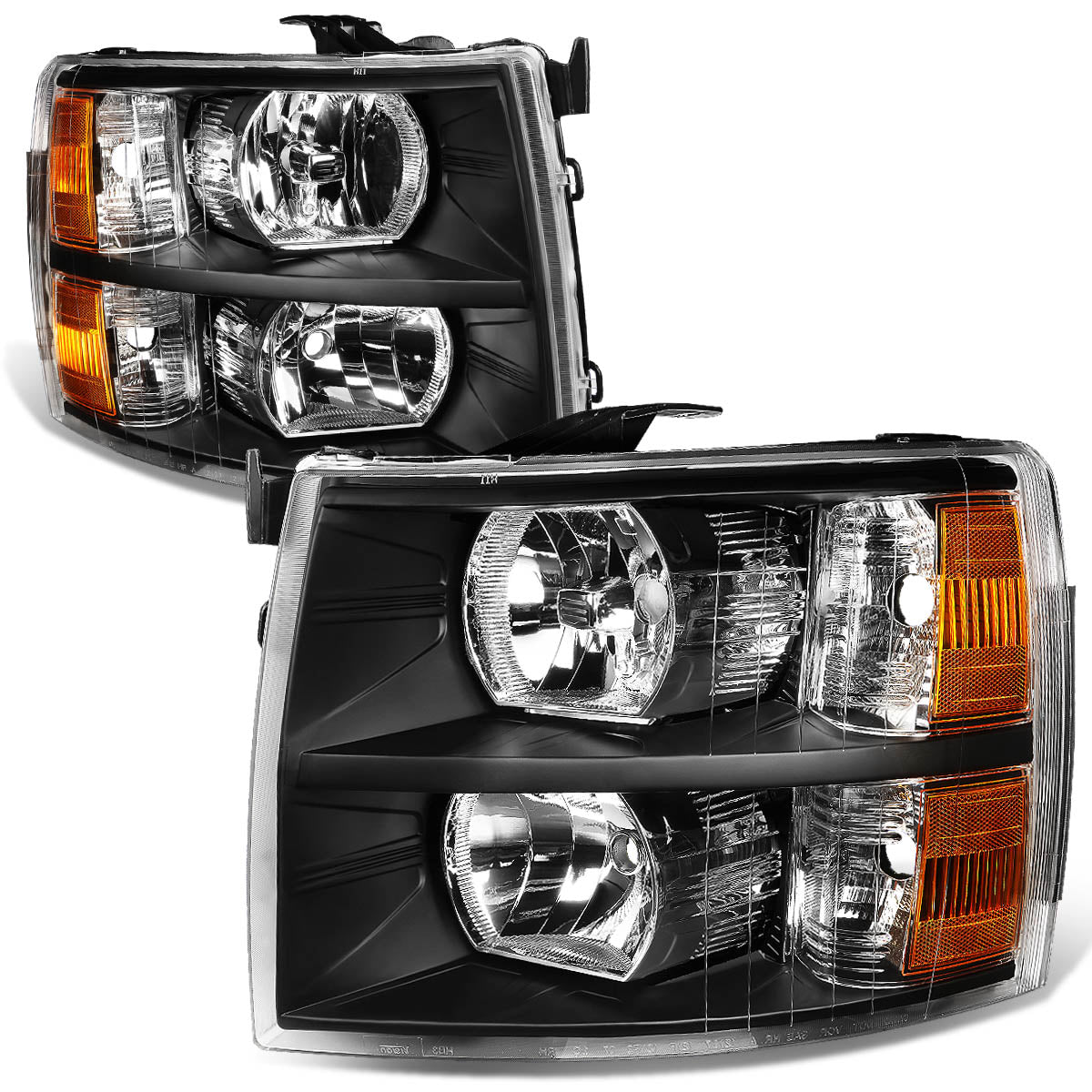 Factory Style Headlights <br>07-13 Chevy Silverado 1500, 07-14 2500 3500 HD