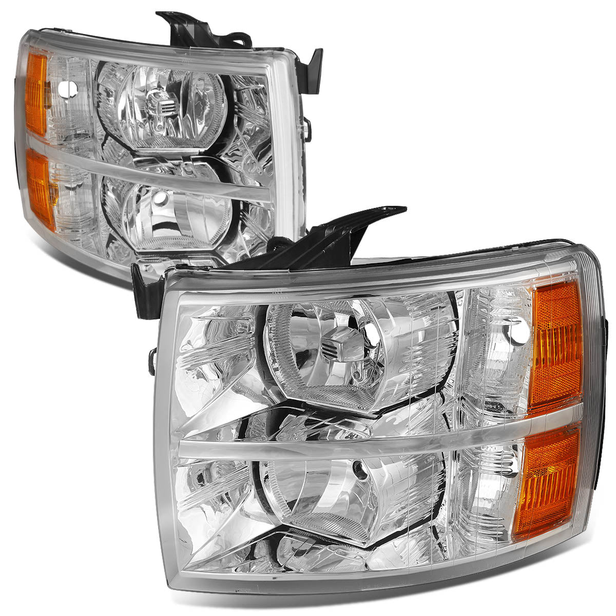 Factory Style Headlights <br>07-13 Chevy Silverado 1500, 07-14 2500 3500 HD