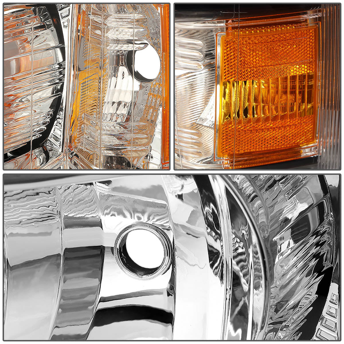 Factory Style Headlights <br>07-13 Chevy Silverado 1500, 07-14 2500 3500 HD