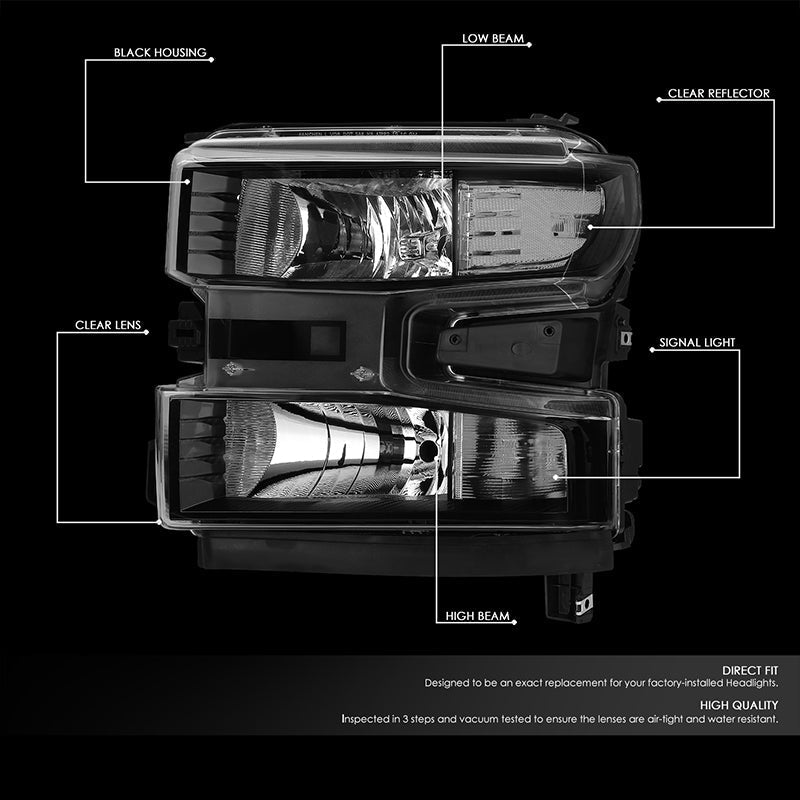 Factory Style Headlights <br>19-22 Chevy Silverado 1500