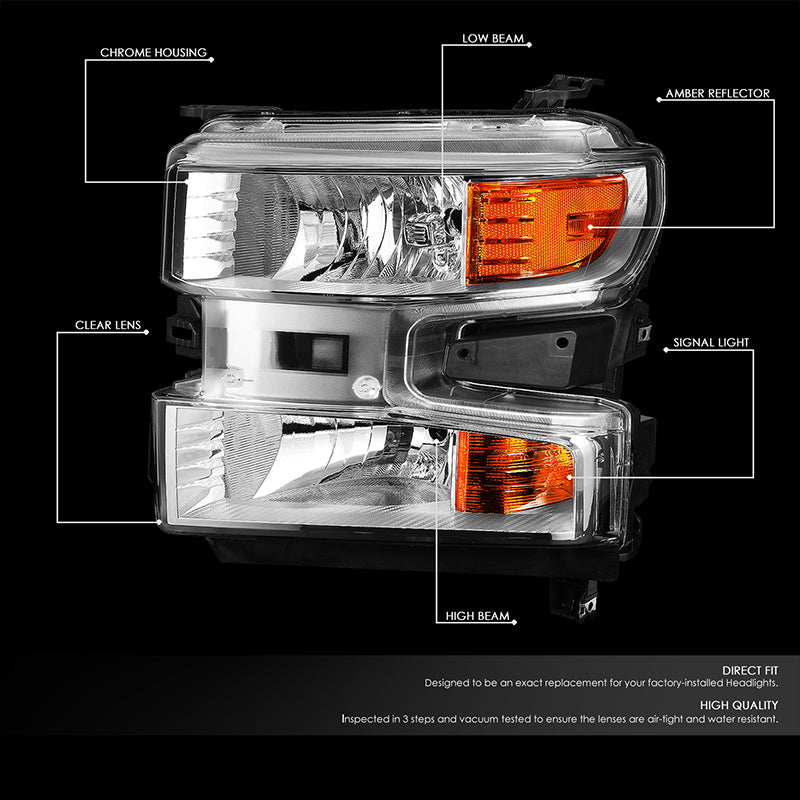 Factory Style Headlights <br>19-22 Chevy Silverado 1500