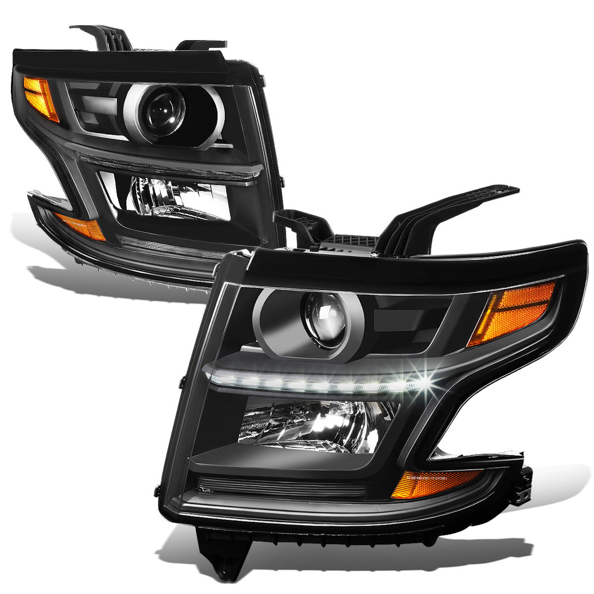 LED DRL Projector Headlights <br>15-20 Chevy Tahoe, Suburban