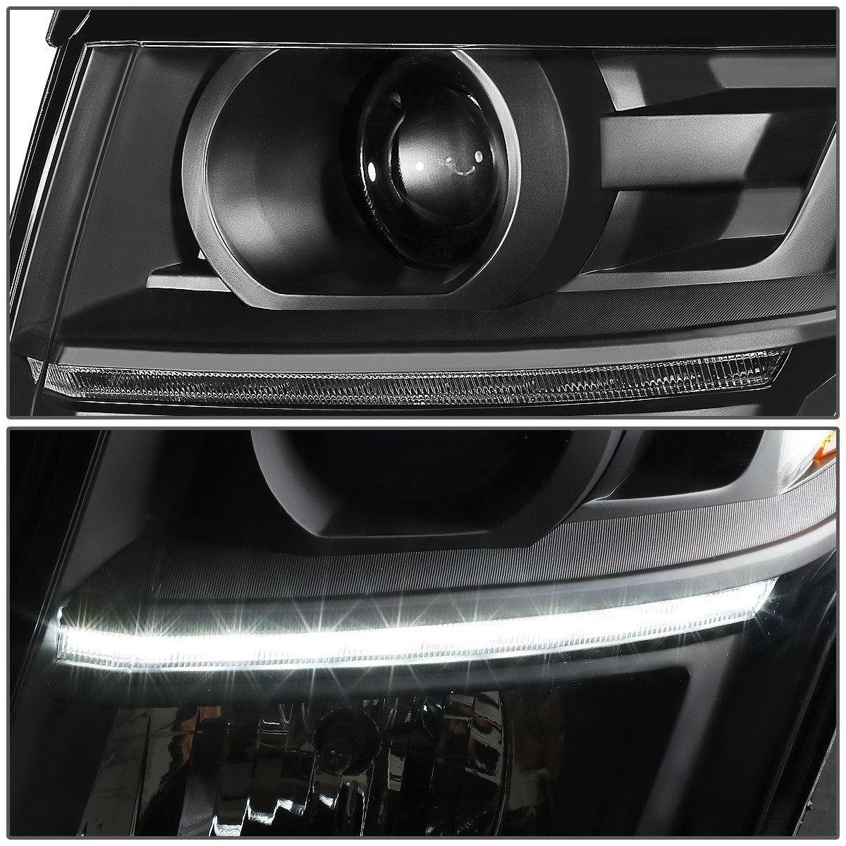 LED DRL Projector Headlights <br>15-20 Chevy Tahoe, Suburban