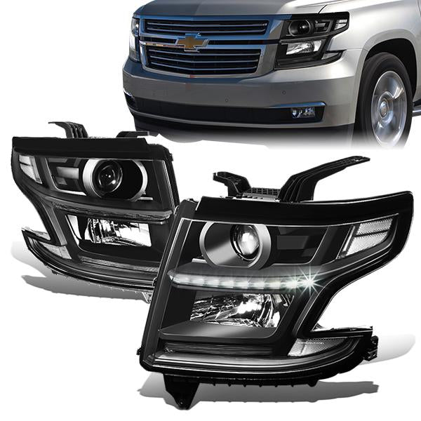 LED DRL Projector Headlights <br>15-20 Chevy Tahoe, Suburban