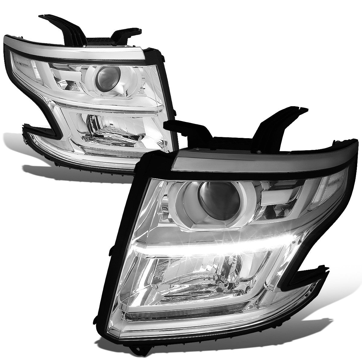 LED DRL Projector Headlights <br>15-20 Chevy Tahoe, Suburban