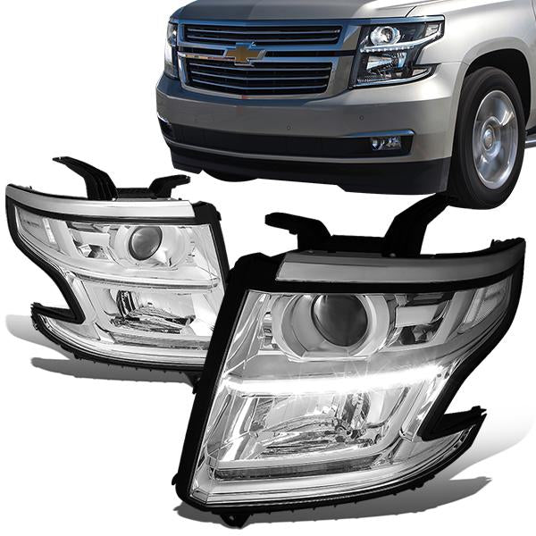 LED DRL Projector Headlights <br>15-20 Chevy Tahoe, Suburban