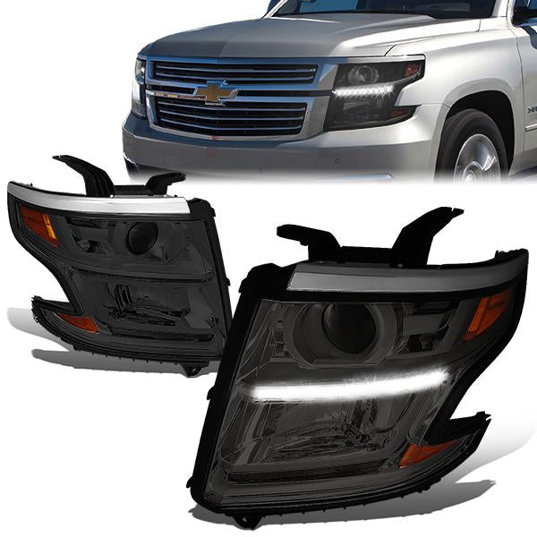 LED DRL Projector Headlights <br>15-20 Chevy Tahoe, Suburban