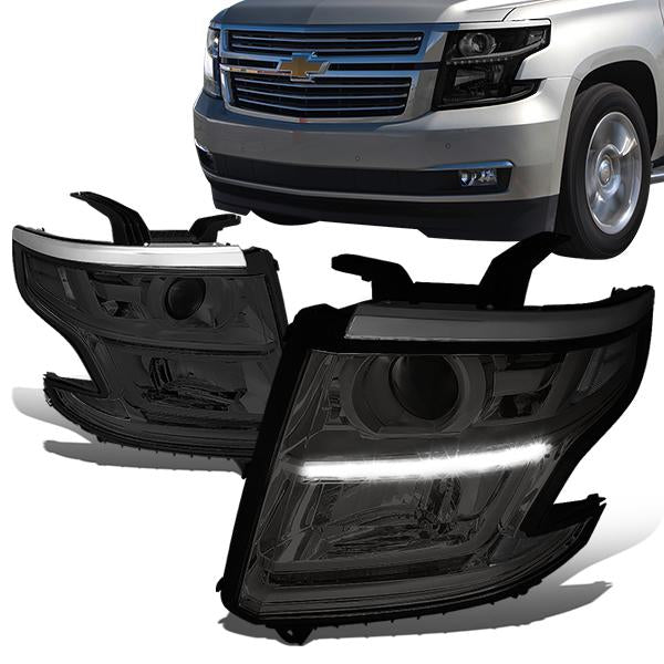 LED DRL Projector Headlights <br>15-20 Chevy Tahoe, Suburban