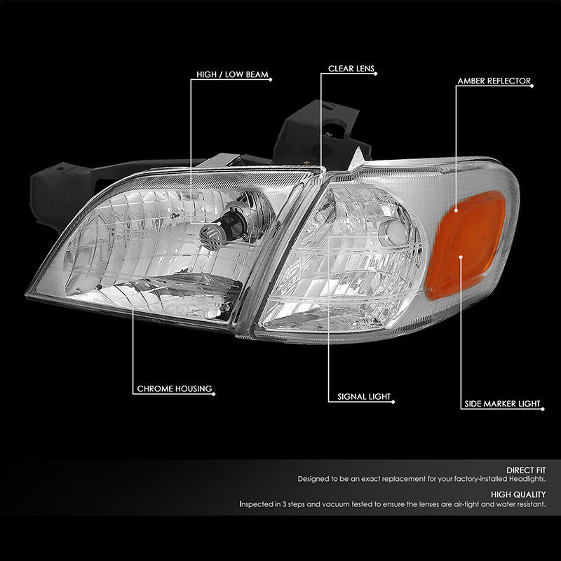 Factory Style Headlights <br>97-05 Chevy Venture, 97-04 Oldsmobile Silhouette