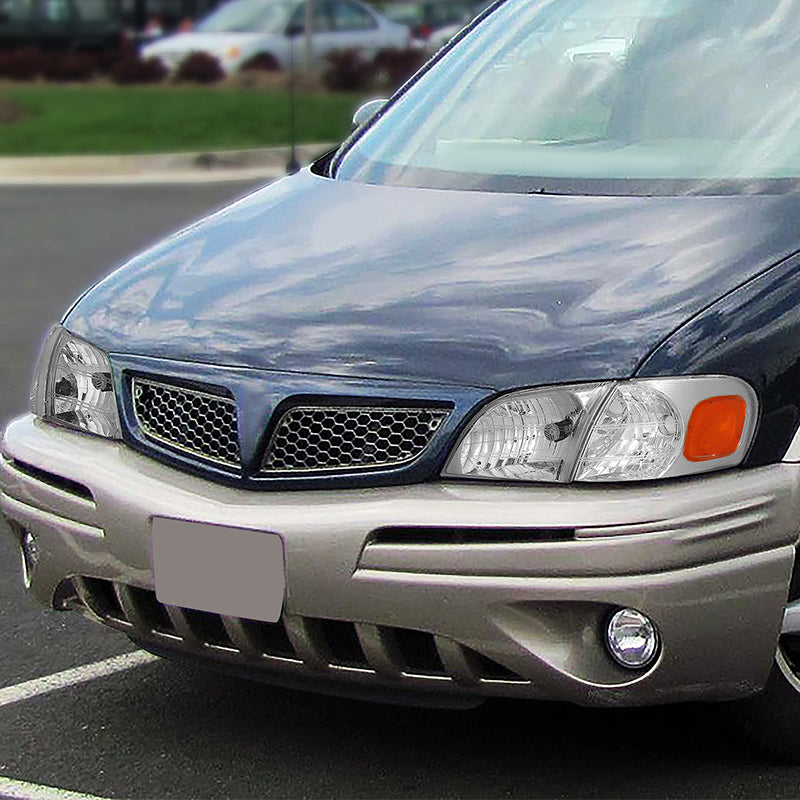 Factory Style Headlights <br>97-05 Chevy Venture, 97-04 Oldsmobile Silhouette