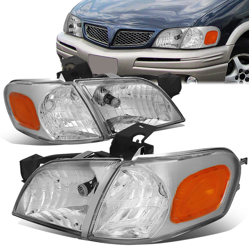 Factory Style Headlights <br>97-05 Chevy Venture, 97-04 Oldsmobile Silhouette