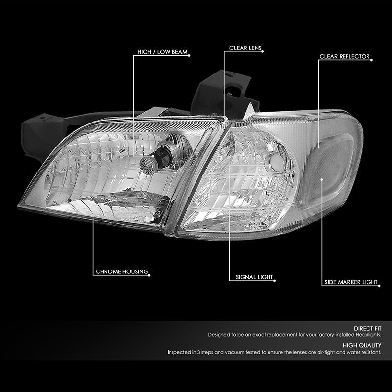 Factory Style Headlights <br>97-05 Chevy Venture, 97-04 Oldsmobile Silhouette