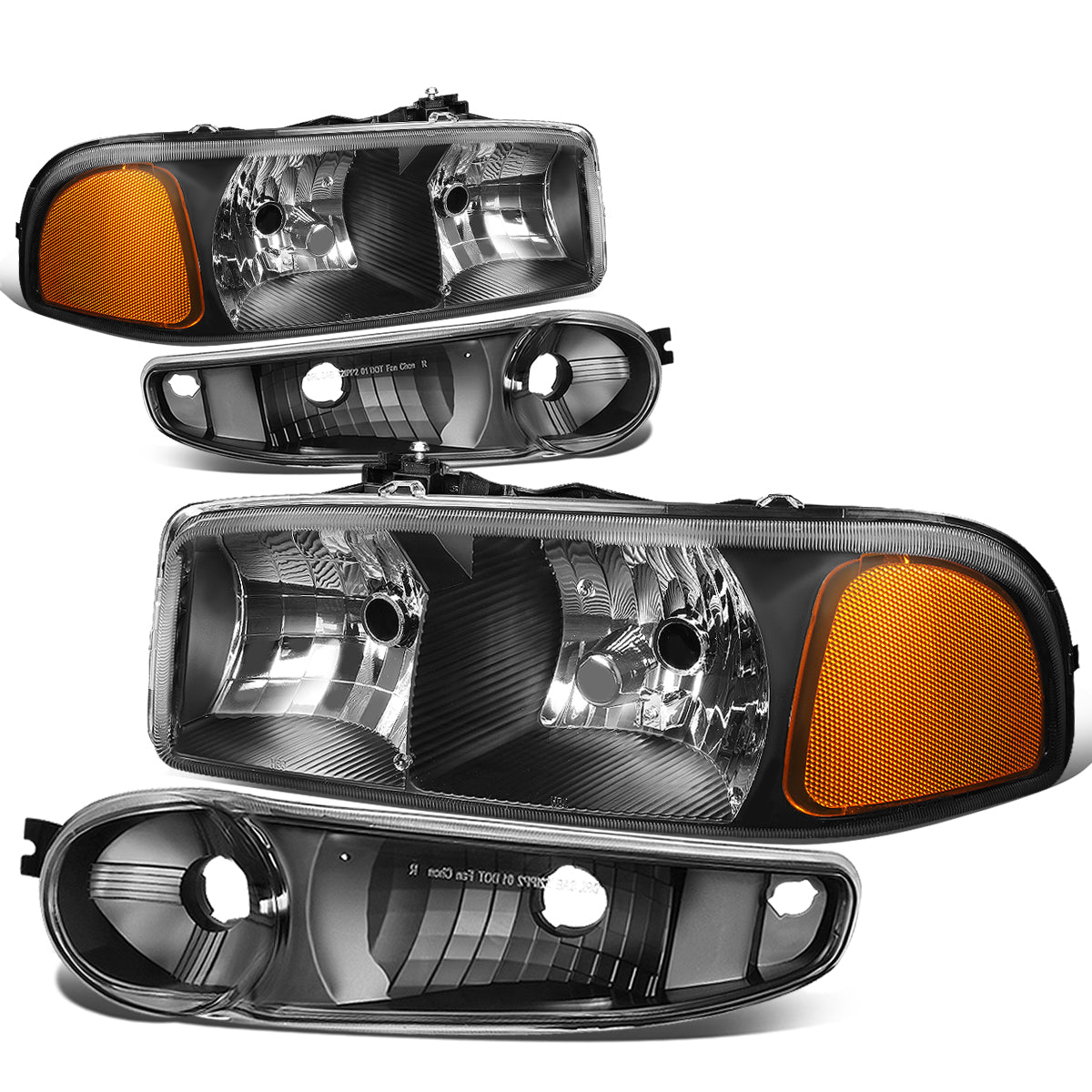 Factory Style Headlights <br>01-06 Sierra Yukon XL 1500, Denali