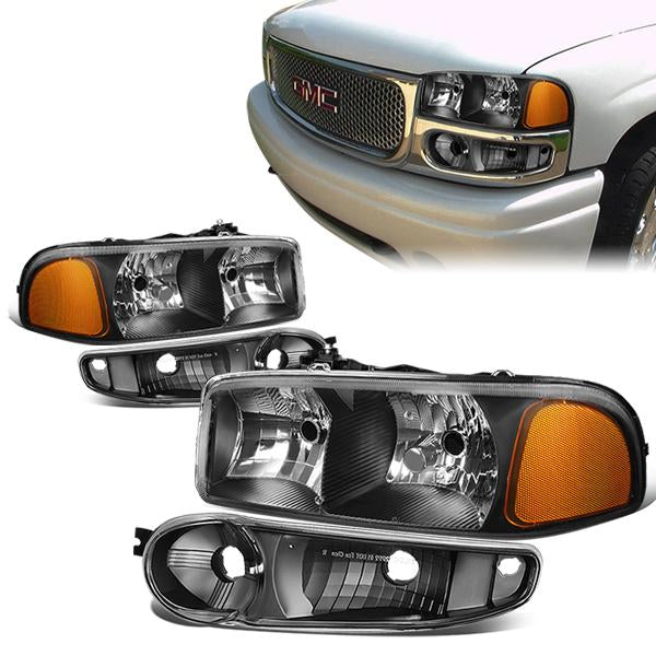 Factory Style Headlights <br>01-06 Sierra Yukon XL 1500, Denali