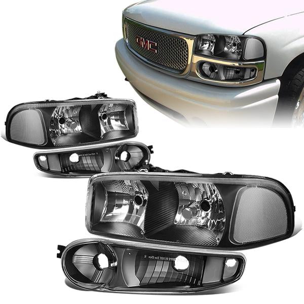 Factory Style Headlights <br>01-06 Sierra Yukon XL 1500, Denali