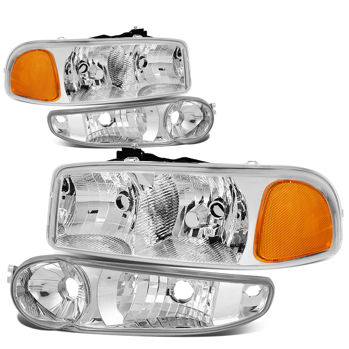 Factory Style Headlights <br>01-06 Sierra Yukon XL 1500, Denali