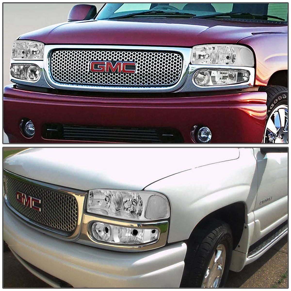 Factory Style Headlights <br>01-06 Sierra Yukon XL 1500, Denali