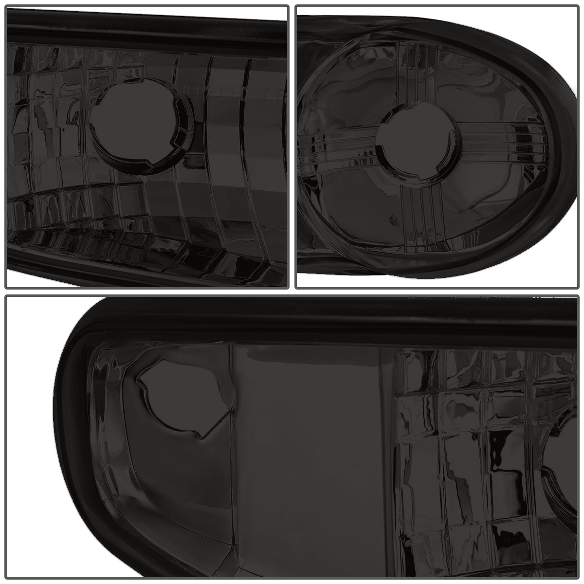 Factory Style Headlights <br>01-06 Sierra Yukon XL 1500, Denali (Smoke / Chrome / Amber))