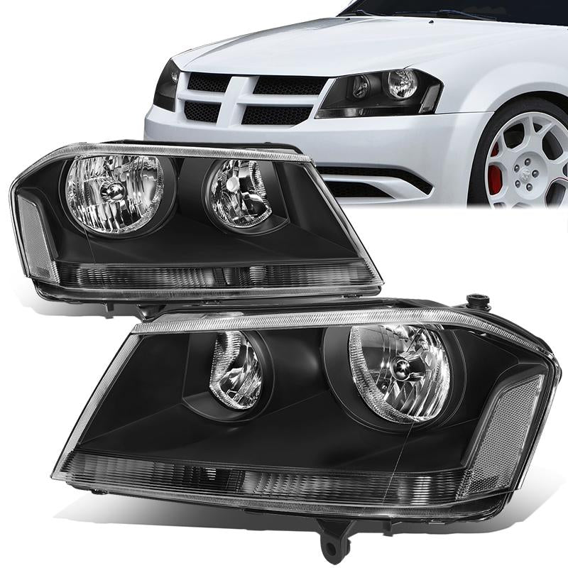 Factory Style Headlights <br>08-14 Dodge Avenger