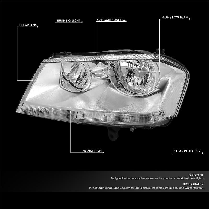 Factory Style Headlights <br>08-14 Dodge Avenger