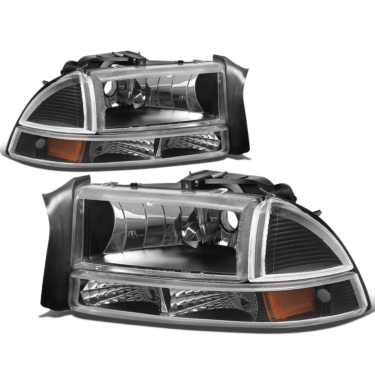 Factory Style Headlights <br>98-04 Dodge Durango, 97-04 Dakota