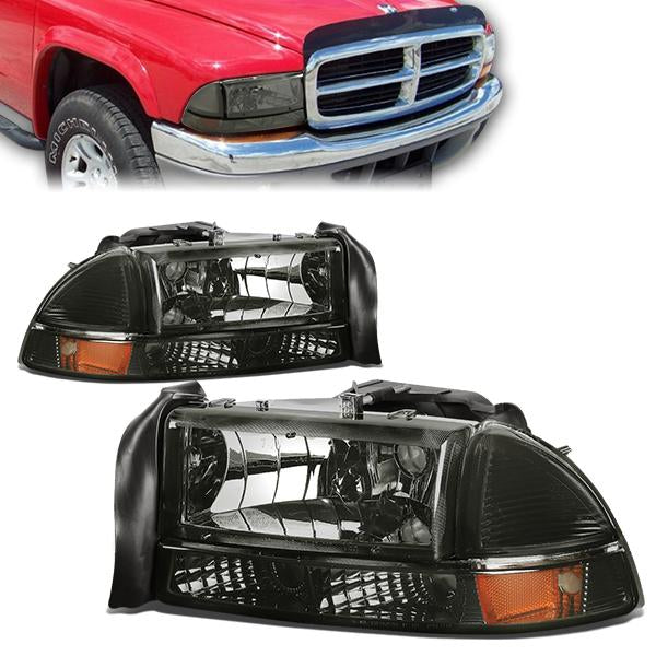 Factory Style Headlights <br>98-04 Dodge Durango, 97-04 Dakota