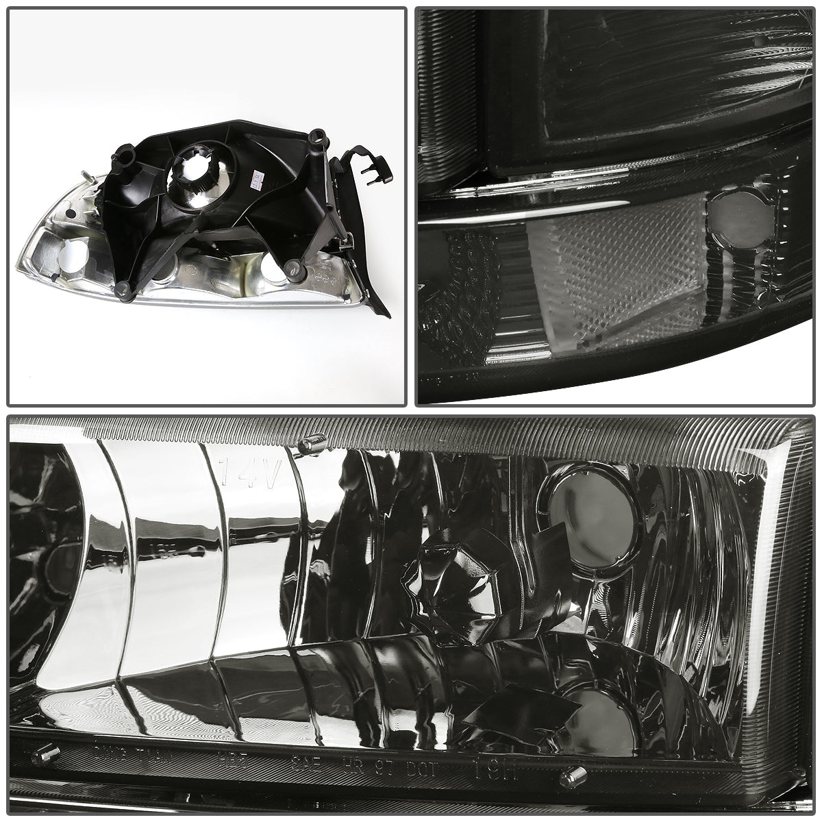 Factory Style Headlights <br>98-04 Dodge Durango, 97-04 Dakota