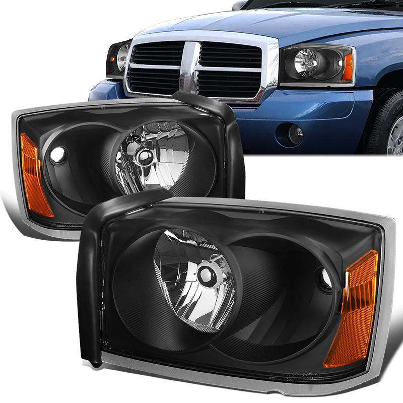 Factory Style Headlights <br>05-07 Dodge Dakota