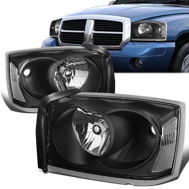 Factory Style Headlights <br>05-07 Dodge Dakota