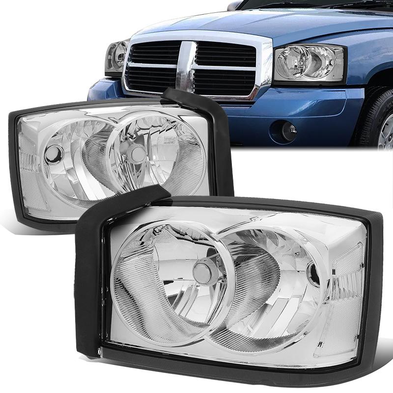 Factory Style Headlights <br>05-07 Dodge Dakota