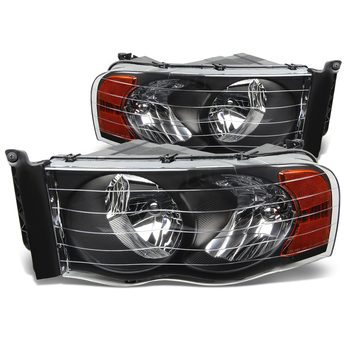 Factory Style Headlights <br>02-05 Dodge Ram 1500, 03-05 2500 3500