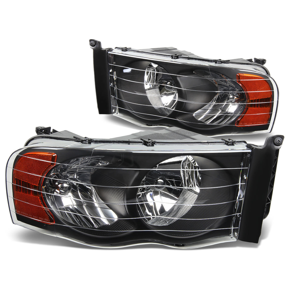 Factory Style Headlights <br>02-05 Dodge Ram 1500, 03-05 2500 3500