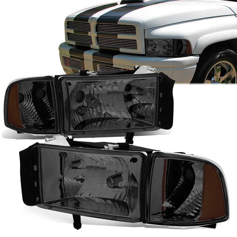 Factory Style Headlights <br>94-01 Dodge Ram 1500, 94-02 2500 3500