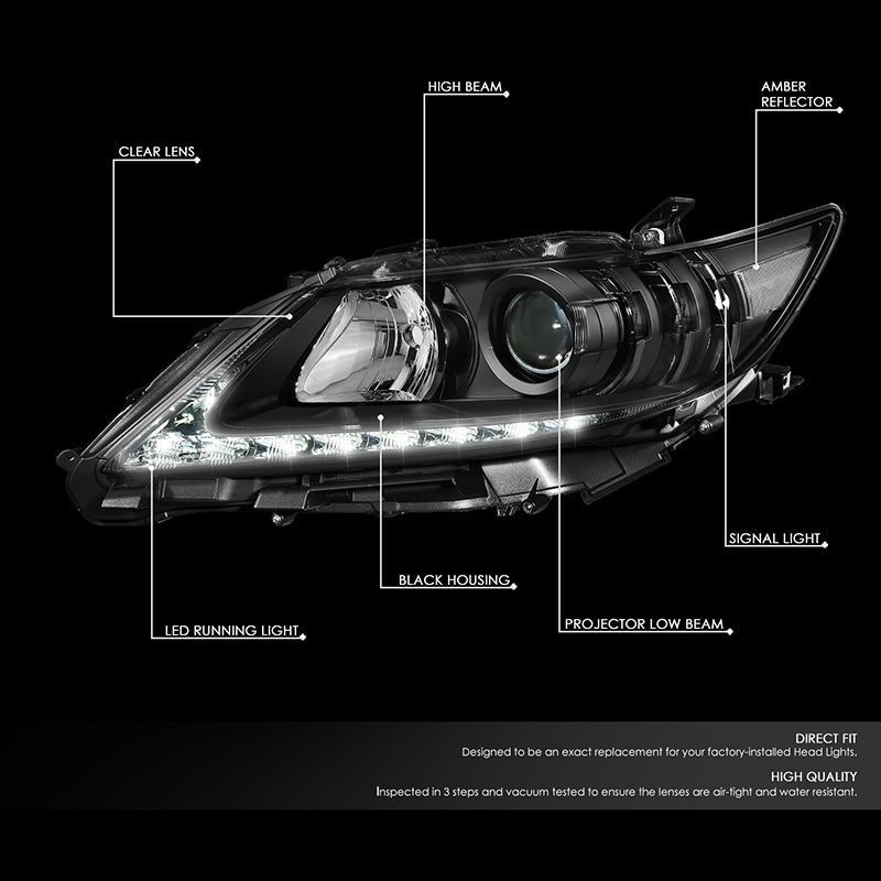 LED DRL Projector Headlights <br>13-15 Lexus ES300h, ES350