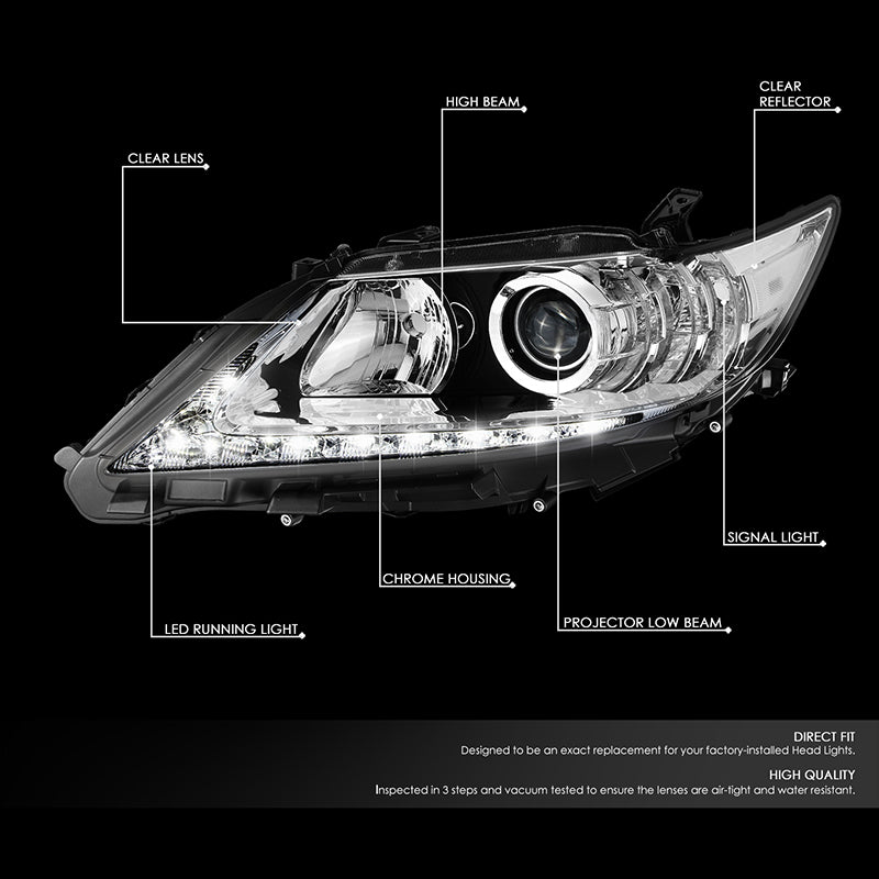 LED DRL Projector Headlights <br>13-15 Lexus ES300h, ES350