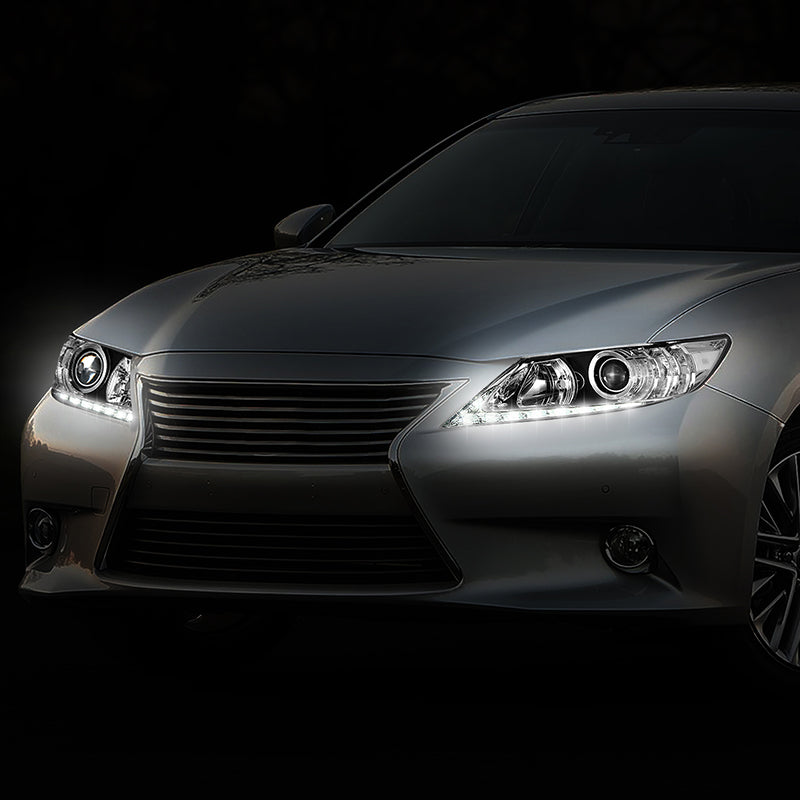 LED DRL Projector Headlights <br>13-15 Lexus ES300h, ES350