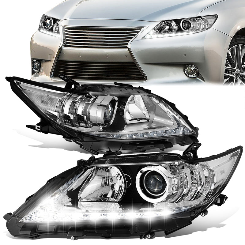 LED DRL Projector Headlights <br>13-15 Lexus ES300h, ES350