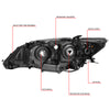 LED DRL Projector Headlights <br>13-15 Lexus ES300h, ES350