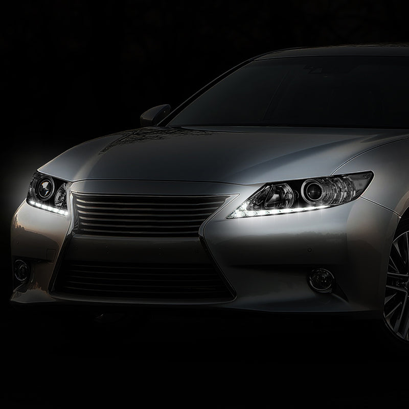 LED DRL Projector Headlights <br>13-15 Lexus ES300h, ES350