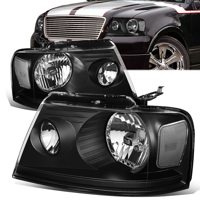 Factory Style Headlights <br>04-08 Ford F-150, 06-08 Lincoln Mark LT