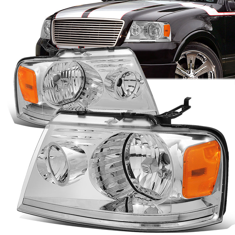 Factory Style Headlights <br>04-08 Ford F-150, 06-08 Lincoln Mark LT